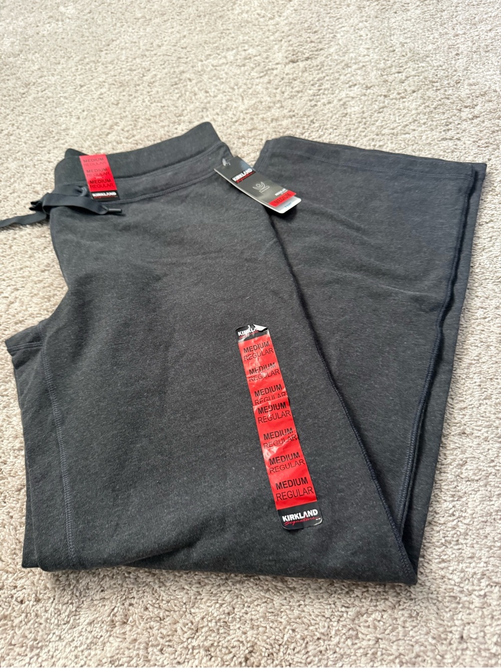 Kirkland Signature Men’s or women’s Charcoal Gray Sweatpants